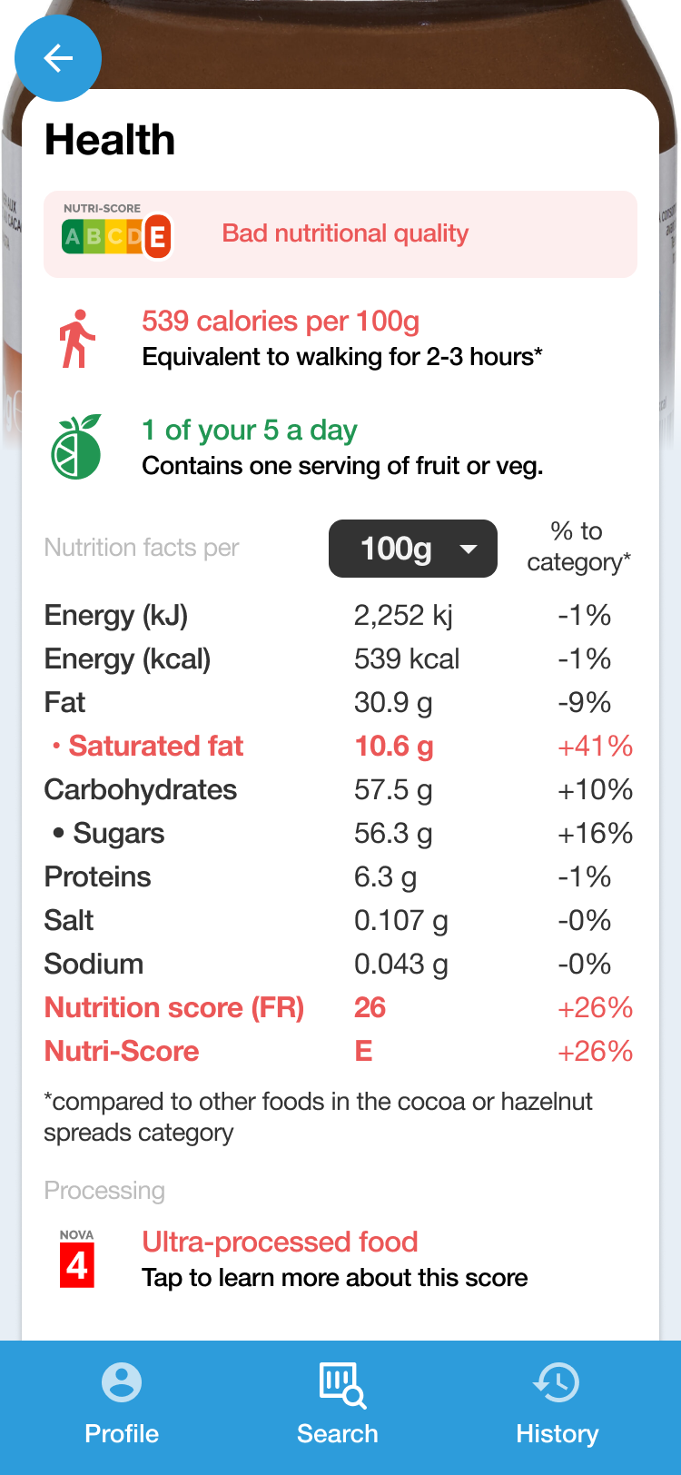 Get the Open Food Facts app